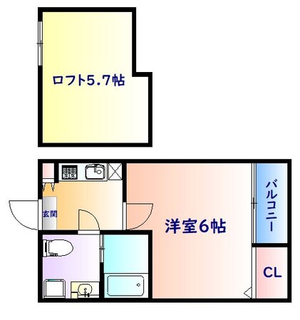 大町西公園駅 徒歩15分 1階の物件間取画像